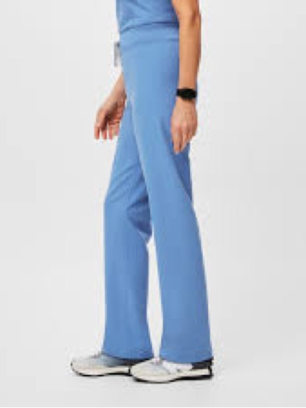 Figs Women's Ceil Blue Highrise Straight Leg Scrub Pants